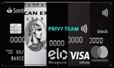 A Credit Card That Says ' Sant Can Ex Atin ' On It GIF