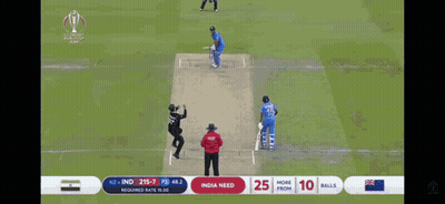 A Cricket Match Between India And New Zealand Is Being Played GIF