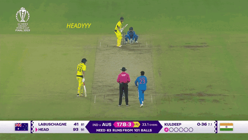 A Cricket Match Is Being Played In Front Of An Emirates Ad GIF