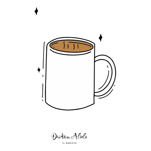A Cup Of Coffee With The Words Best Coffee In Town Written On It Sticker