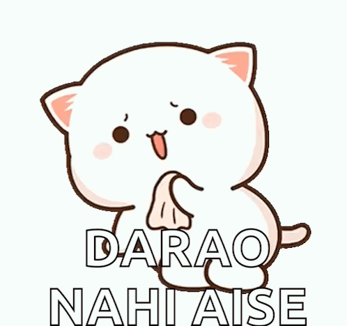 Cartoon Cat Holding Banana Saying Darao Nahi Aise GIF