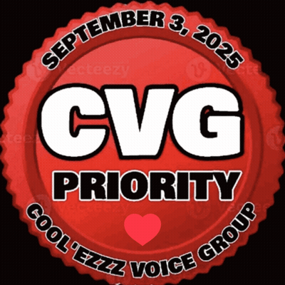 A Cvg Priority Logo With A Heart In The Center GIF
