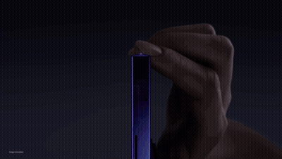 A Dark Background With A Light Coming Out Of It And The Words Image Untitled Below It GIF