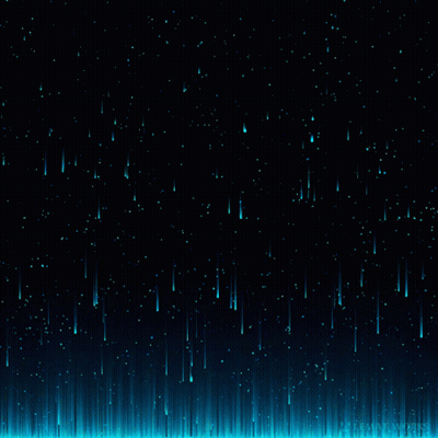 A Dark Background With Blue Lines And Dots Falling Down GIF
