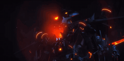 A Dark Room With A Lot Of Neon Lights GIF