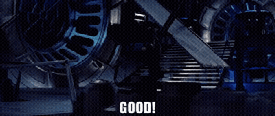 A Dark Room With The Words Good On The Bottom Right GIF
