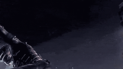 A Dark Scene With A Few Birds Flying In The Air GIF