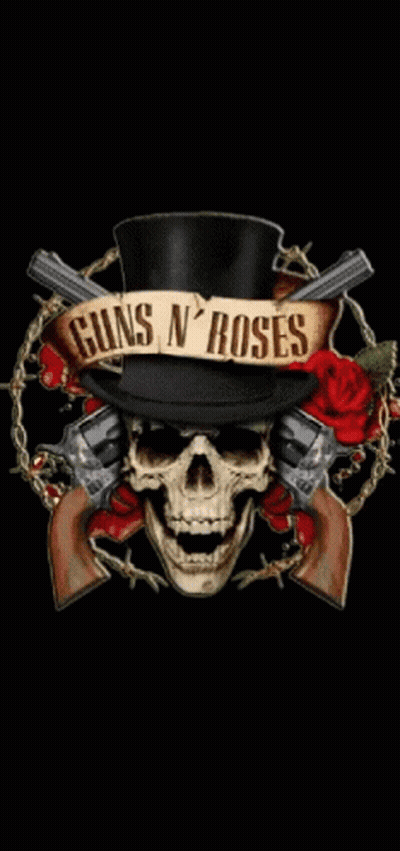 A Day Of The Dead Skull Wearing A Top Hat And Roses GIF