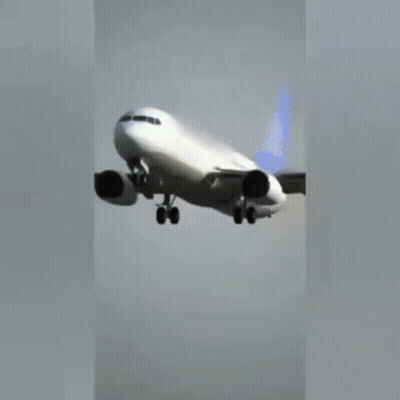 A Delta Airplane Is Taking Off From The Runway GIF