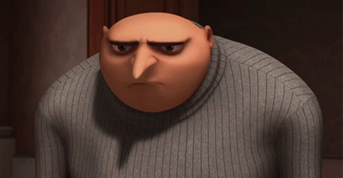 A Despicable Me Character Says Not Cool In A Sweater GIF
