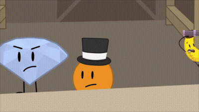 A Diamond A Top Hat And A Banana Are Standing Next To Each Other On A Table GIF