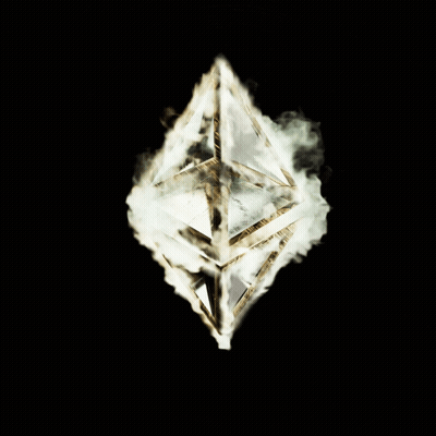 A Diamond With Smoke Coming Out Of It GIF