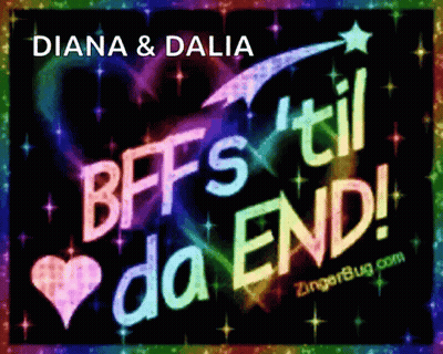 A Diana And Dalia Bffs Til Da End Greeting Card GIF