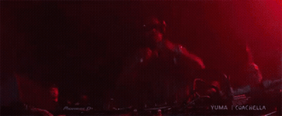 A Dj Performs On Stage With A Pioneer Dj GIF