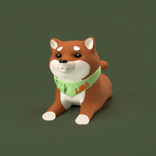 A Dog Standing Next To A Cornucopia Full Of Pumpkins And Nuts With The Words Happy Thanks Giving Written Above It GIF