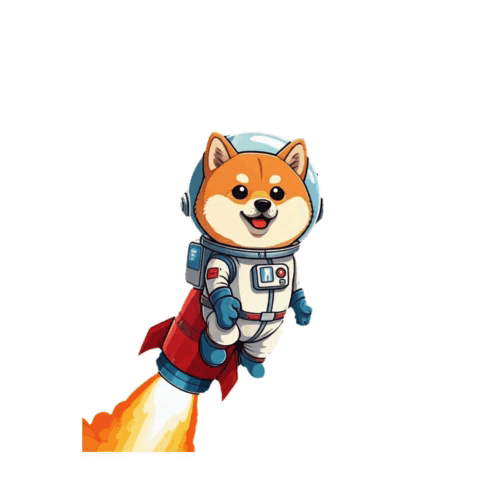 Dog In Space Suit Flying Saying Good Morning GIF
