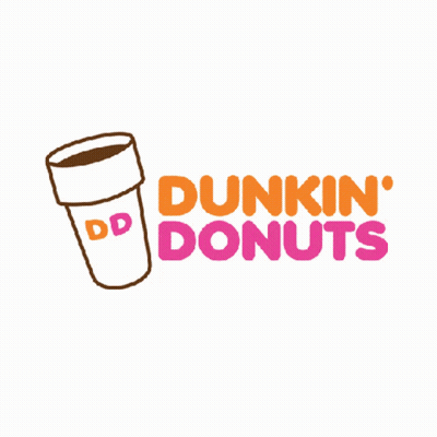 A Donut With Pink And Yellow Sprinkles On A Pink Background GIF
