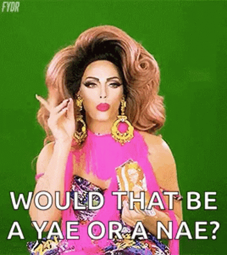 A Drag Queen Is Wearing A Pink Dress And Earrings And Holding A Bag Of Chips And A Cigarette . GIF