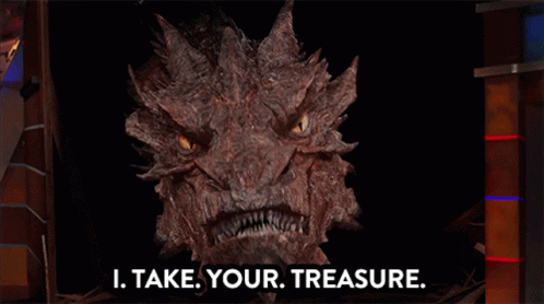 A Dragon Says I Drink Your Milkshake In Front Of A Dark Background GIF