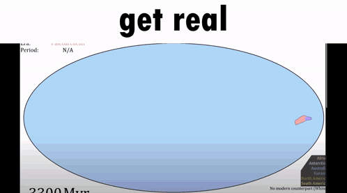 A Drawing Of A Blue Circle With The Word Get Real On It GIF