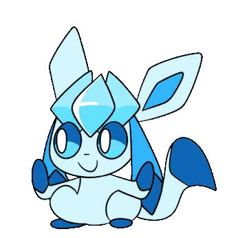 A Drawing Of A Blue Pokemon With A Diamond Shaped Head Sticker