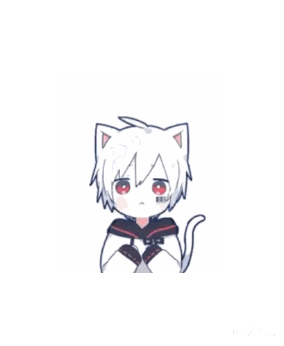 A Drawing Of A Boy With A Cat Ear Sticker