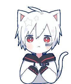 A Drawing Of A Boy With A Cat Ear And A Barcode On His Chest Sticker