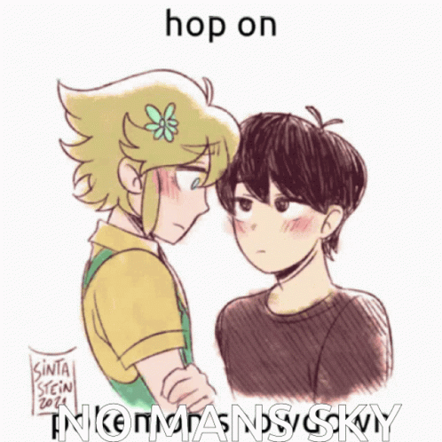 A Drawing Of A Boy With A Flower In His Hair And The Words Hop On Notmans Skyy GIF