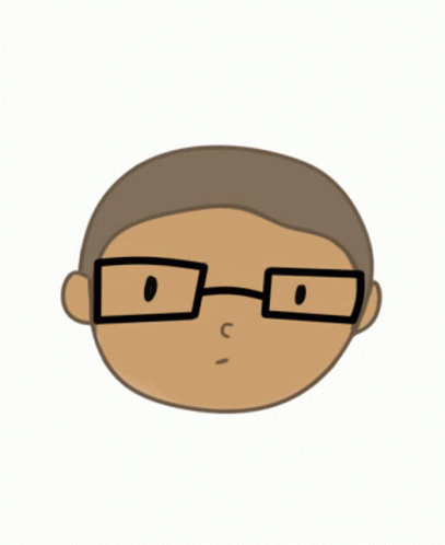 A Drawing Of A Boy With Glasses And Antlers Says Happy Birthday Kan Dee !!! GIF