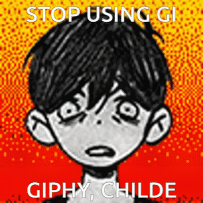 A Drawing Of A Boy With The Words Stop Using Gi Giphy Childe On It GIF