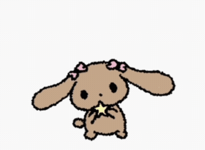 A Drawing Of A Bunny With The Words For My Favorite Person GIF