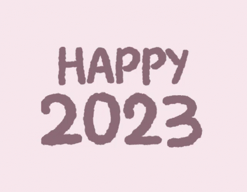 A Drawing Of A Bunny With The Words Happy 2029 GIF