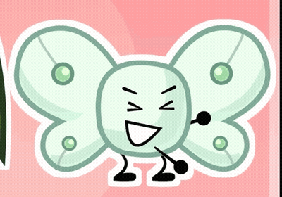 A Drawing Of A Butterfly With A Smiley Face On It GIF