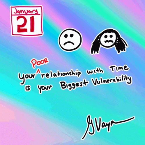 A Drawing Of A Calendar With The Date January 21 On It GIF