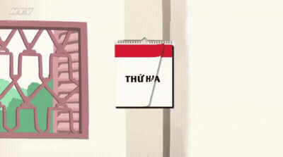 A Drawing Of A Calendar With The Word Chủ Nhật On It GIF