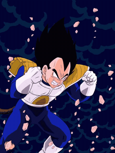 A Drawing Of A Cartoon Character With A Blue Circle Around Him GIF