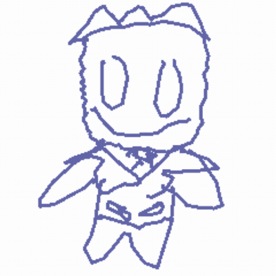 A Drawing Of A Cartoon Character With The Number 00 On Its Face GIF