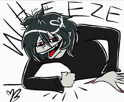 A Drawing Of A Cartoon Character With The Word Eze Written On It GIF