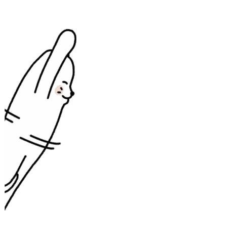 A Drawing Of A Cat Kicking A Heart In The Air Sticker