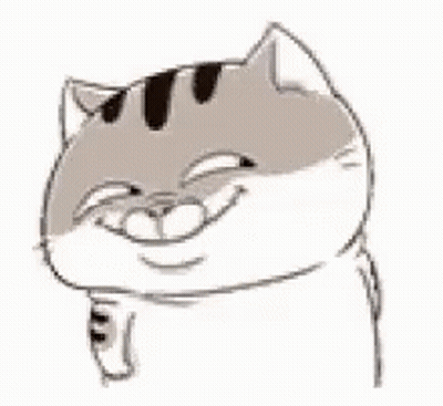 A Drawing Of A Cat Making A Funny Face And Giving A Thumbs Down . GIF