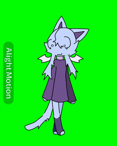 A Drawing Of A Cat On A Green Screen That Says ' Align Motion ' On The Bottom GIF