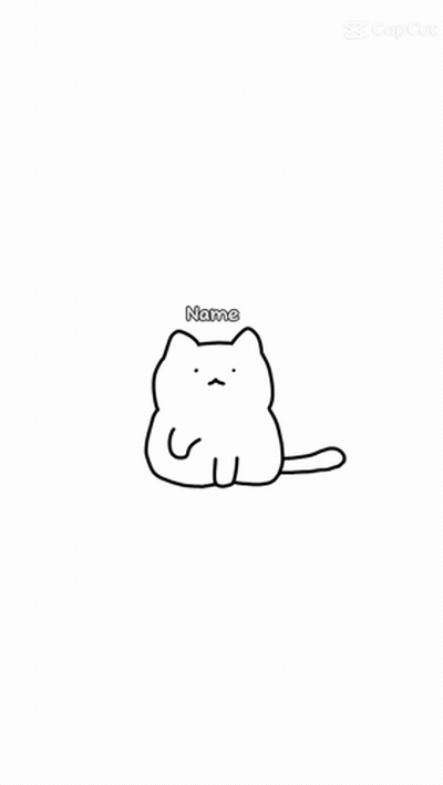 A Drawing Of A Cat That Says Excuse Me GIF
