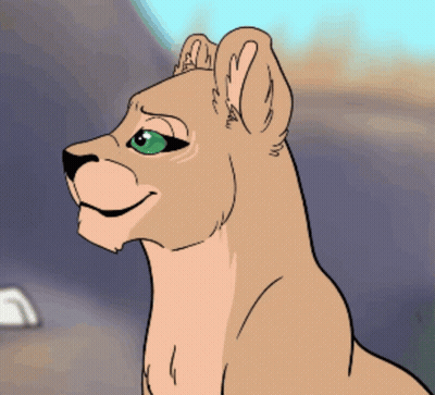 A Drawing Of A Cat With Green Eyes GIF