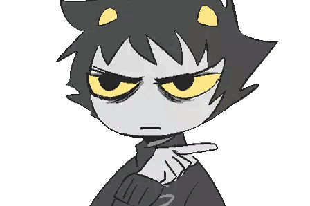 A Drawing Of A Cat With Yellow Eyes And A Black Sweater Sticker