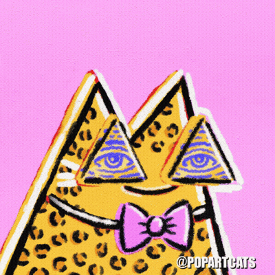 A Drawing Of A Cheetah Wearing A Bow Tie And Sunglasses GIF