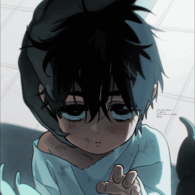 A Drawing Of A Child With The Number 0214 On The Bottom Right GIF