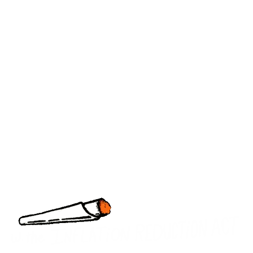 A Drawing Of A Cigarette With The Words " Go Green & Earn Green " Sticker