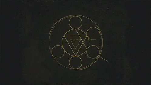 A Drawing Of A Circle With The Letter H In The Middle Of It GIF