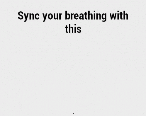 A Drawing Of A Circle With The Words Sync Your Breathing With This GIF