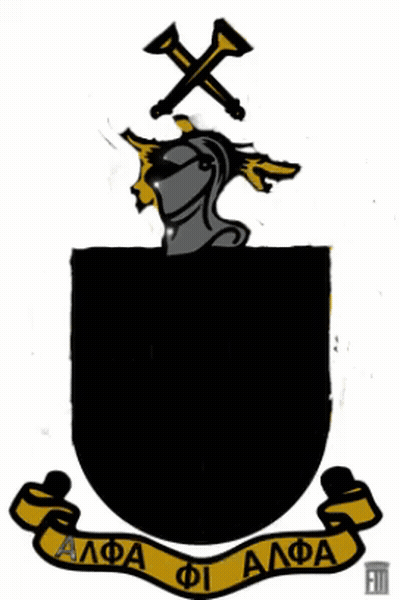 A Drawing Of A Coat Of Arms With The Words " Aida Di Aida " On It GIF